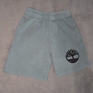 Timberland Boys Size‎ 5 Light Blue Shorts With Black Tree Logo